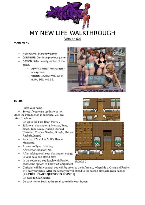 MY NEW LIFE WALKTHROUGH v. 2.